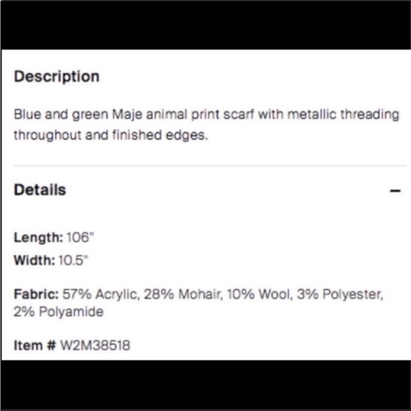 Sale⭐️Maje Paris Oversized Knit Scarf - Picture 9 of 9